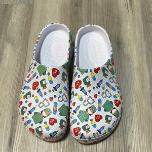 Colorful Medical Print Clogs